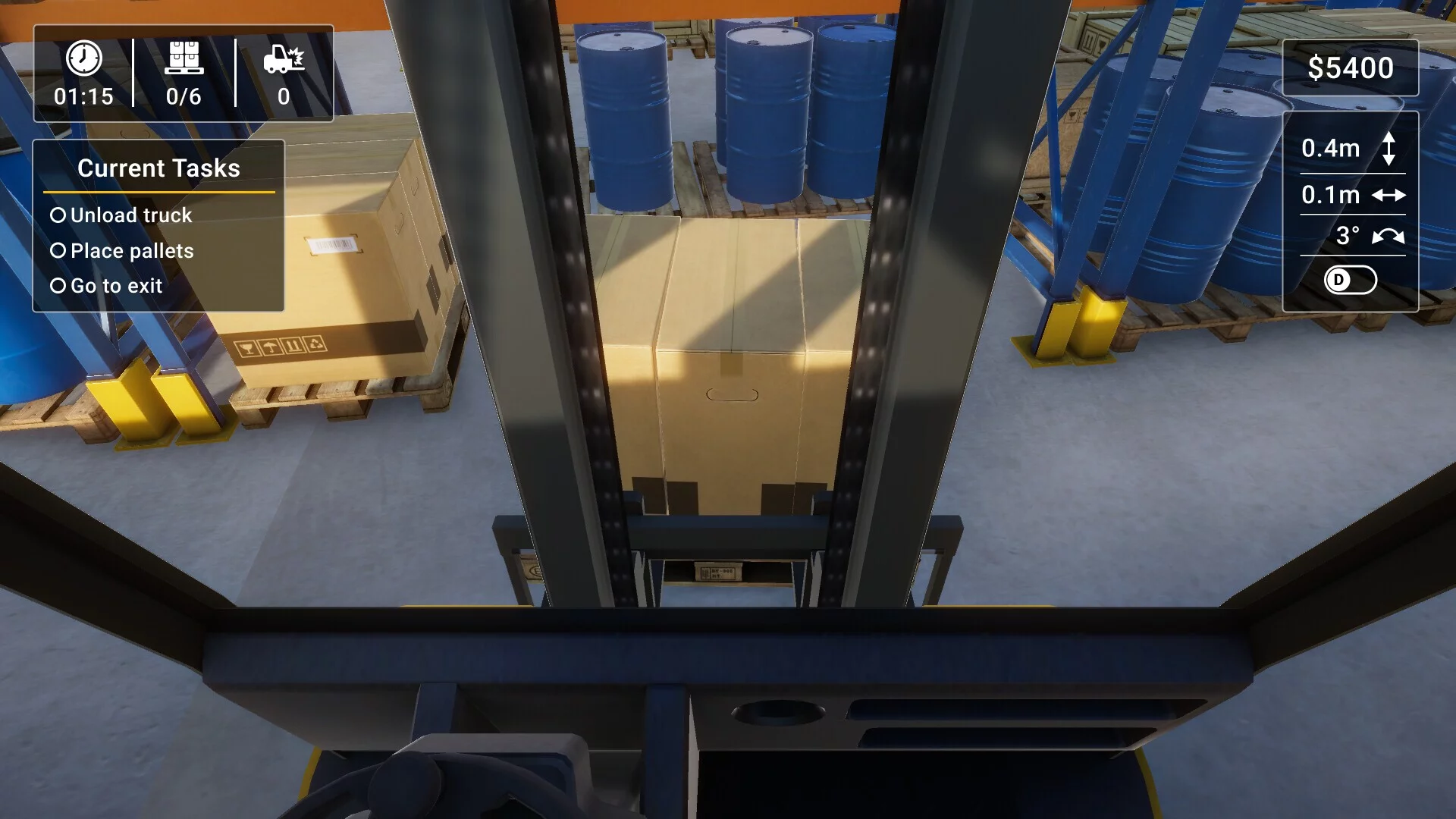 Изображение игры: Forklift Simulator 2023
