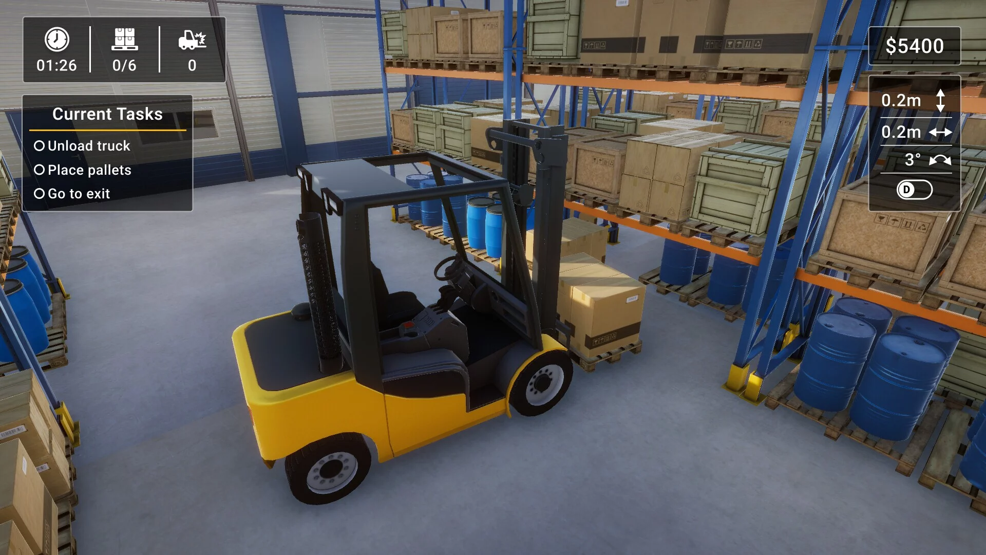 Изображение игры: Forklift Simulator 2023