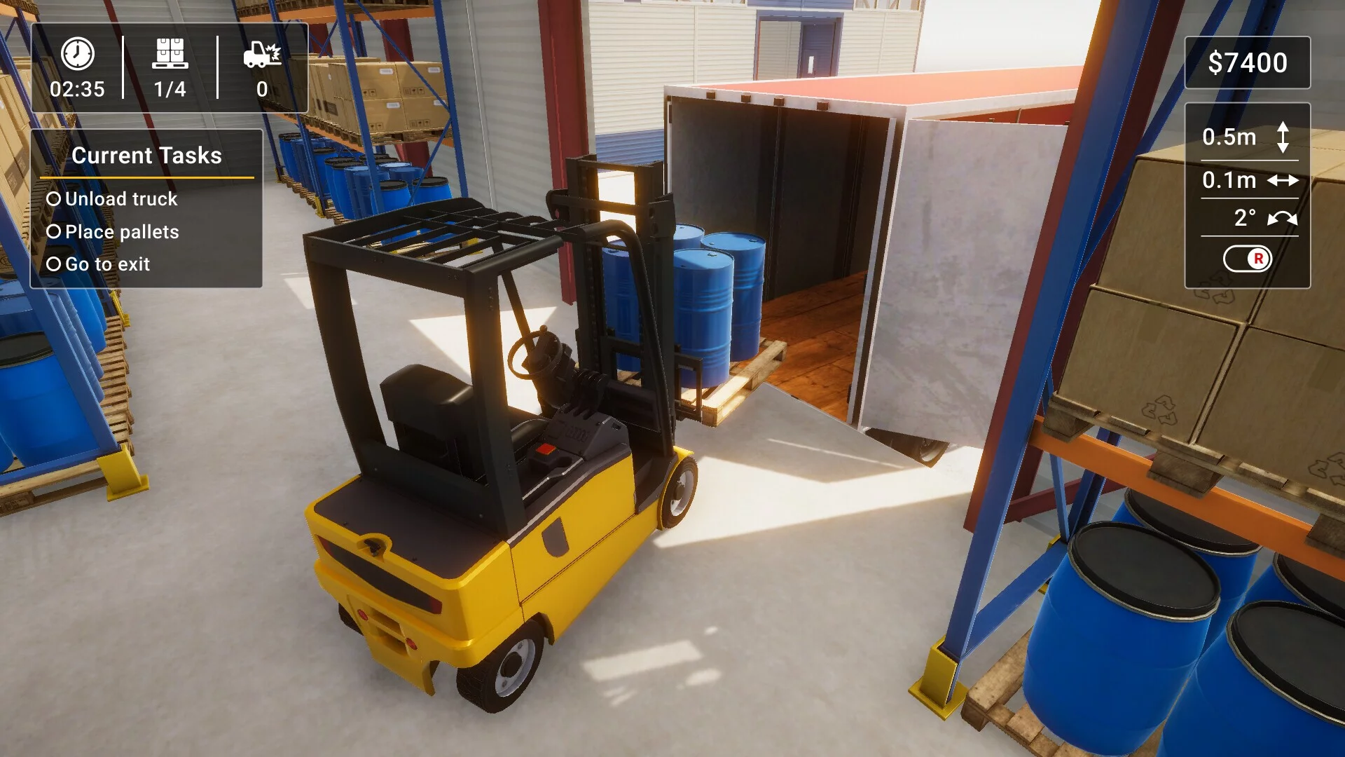 Изображение игры: Forklift Simulator 2023