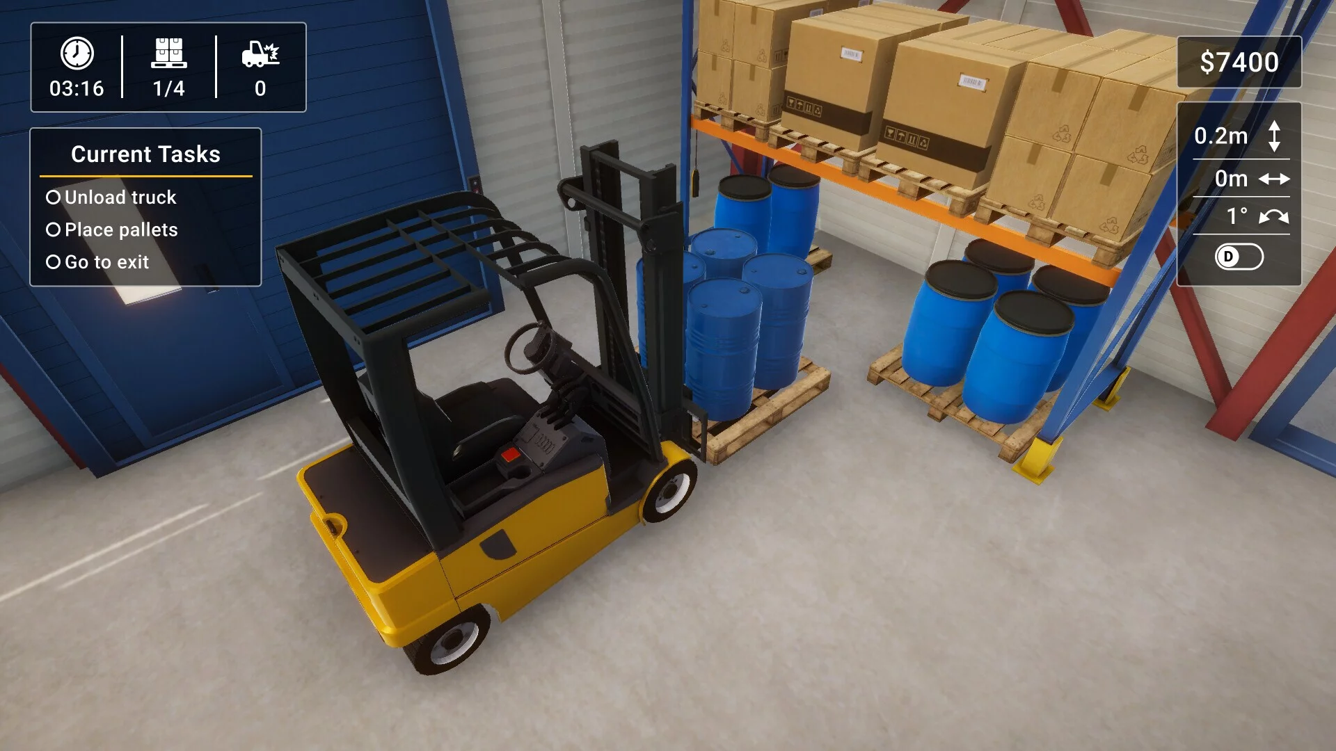 Изображение игры: Forklift Simulator 2023