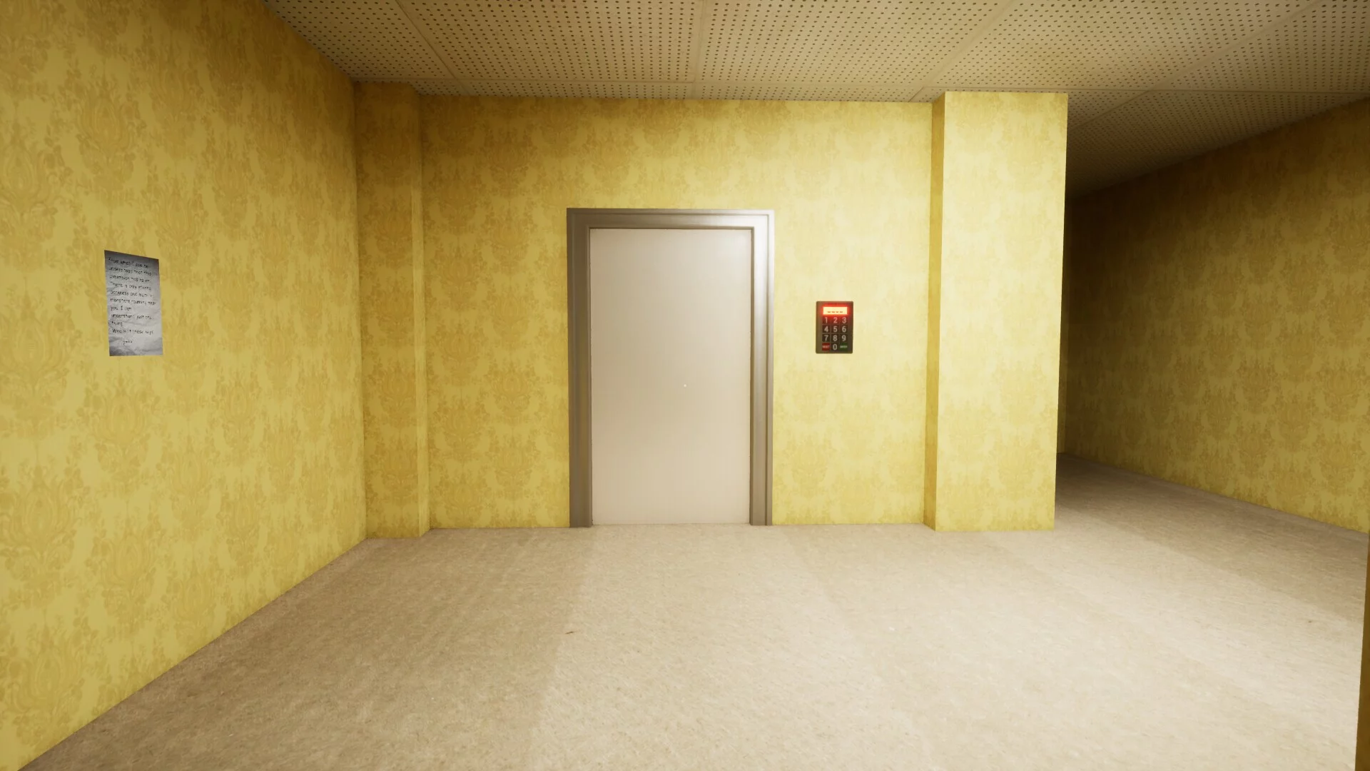 Изображение игры: Explore the backrooms