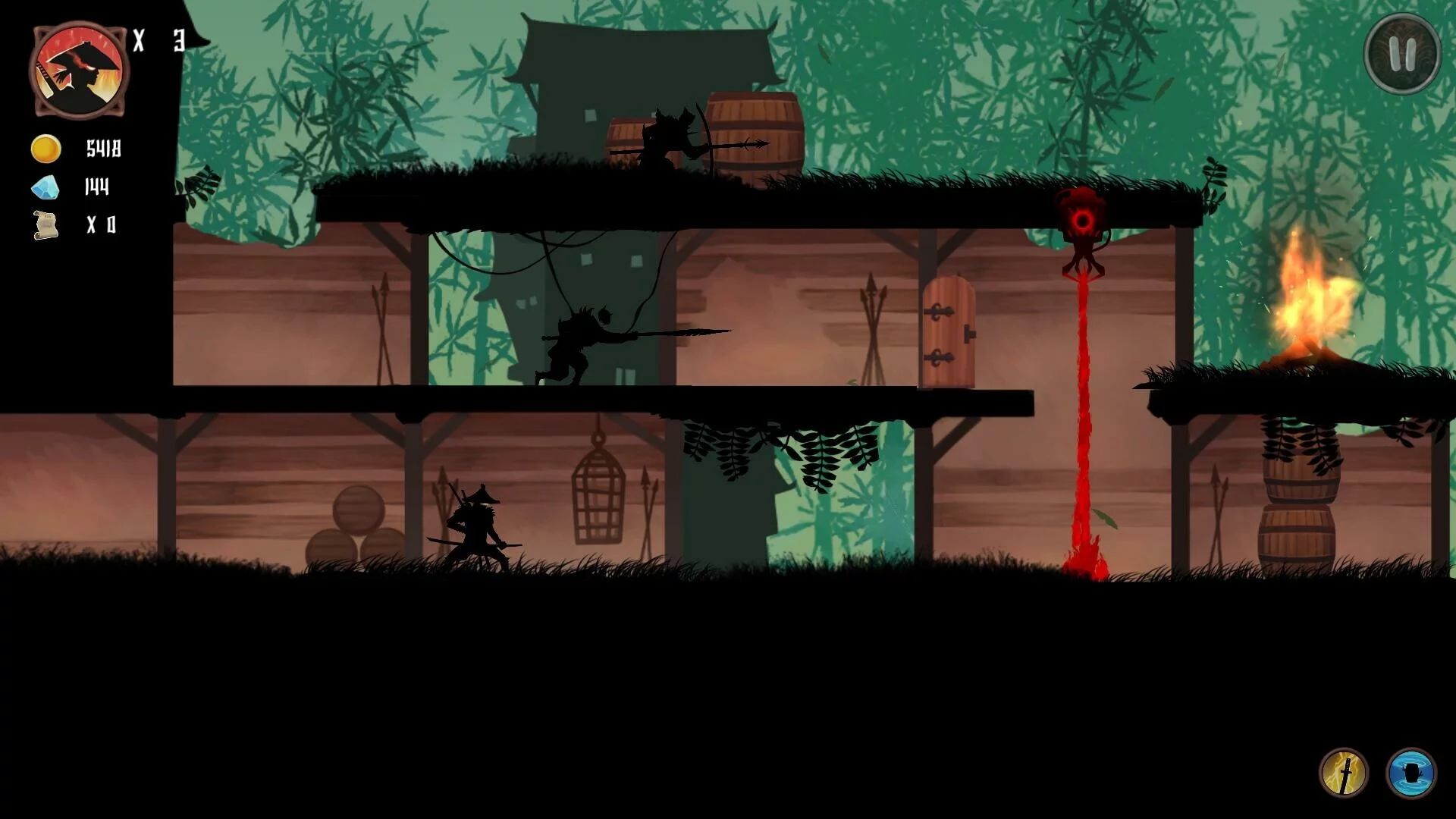 Изображение игры: Revenge of the shadow ninja