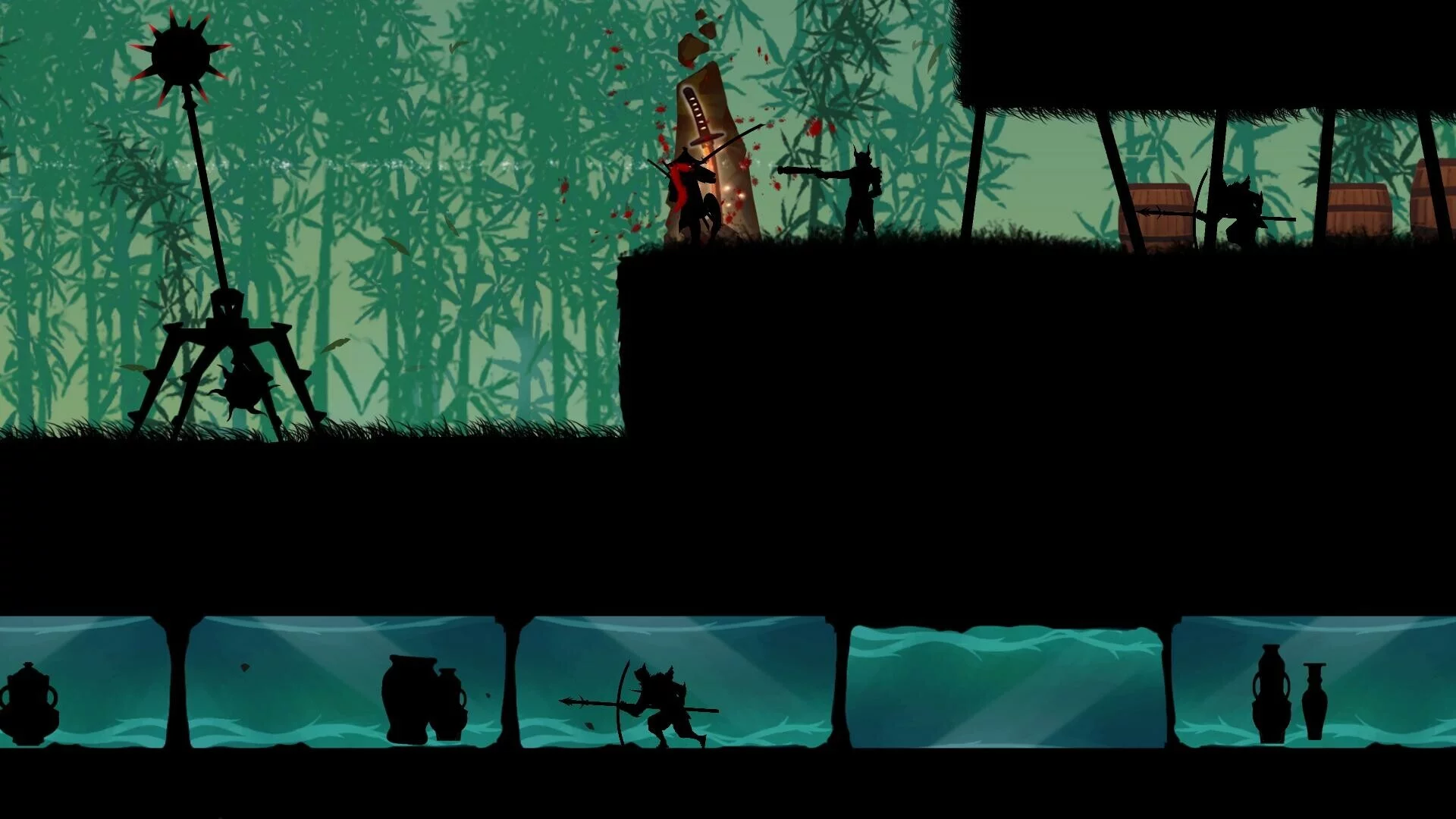 Изображение игры: Revenge of the shadow ninja
