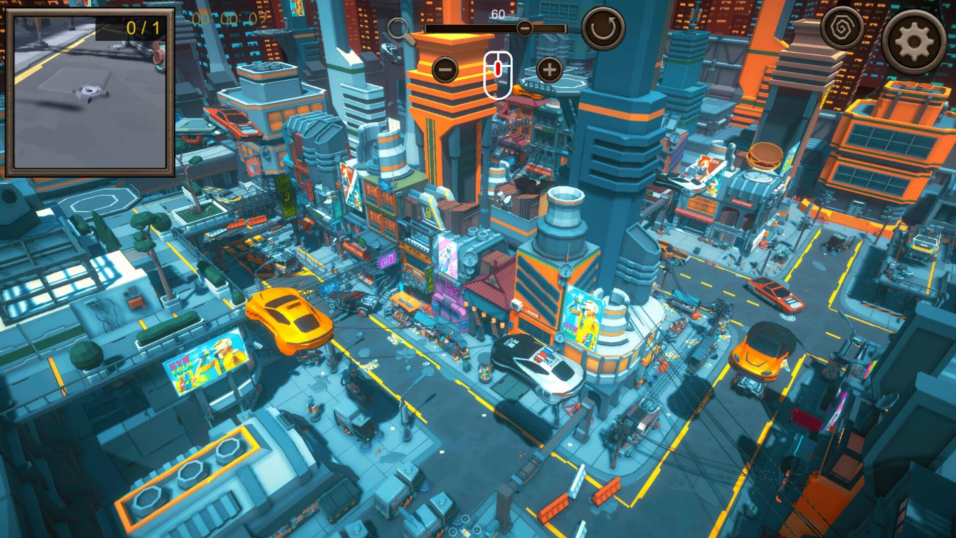 Изображение игры: Hidden SciFi City Top-Down 3D