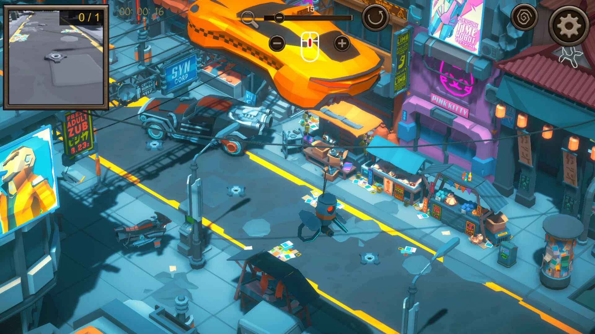 Изображение игры: Hidden SciFi City Top-Down 3D