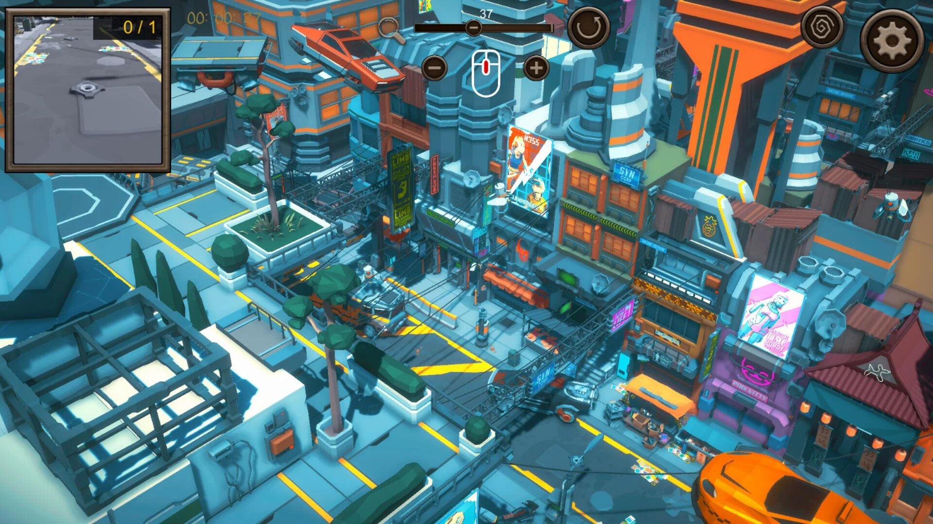 Изображение игры: Hidden SciFi City Top-Down 3D