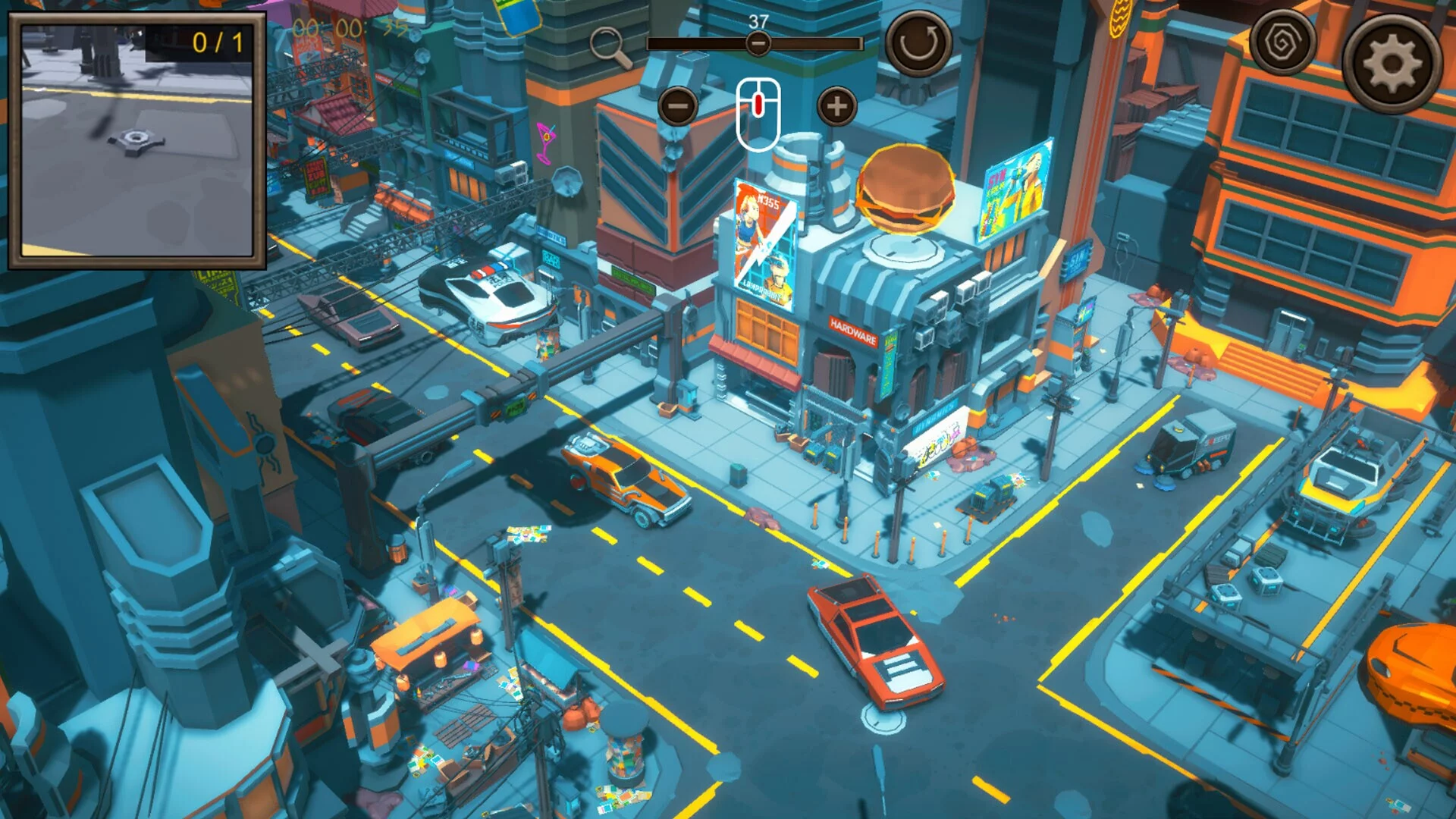 Изображение игры: Hidden SciFi City Top-Down 3D