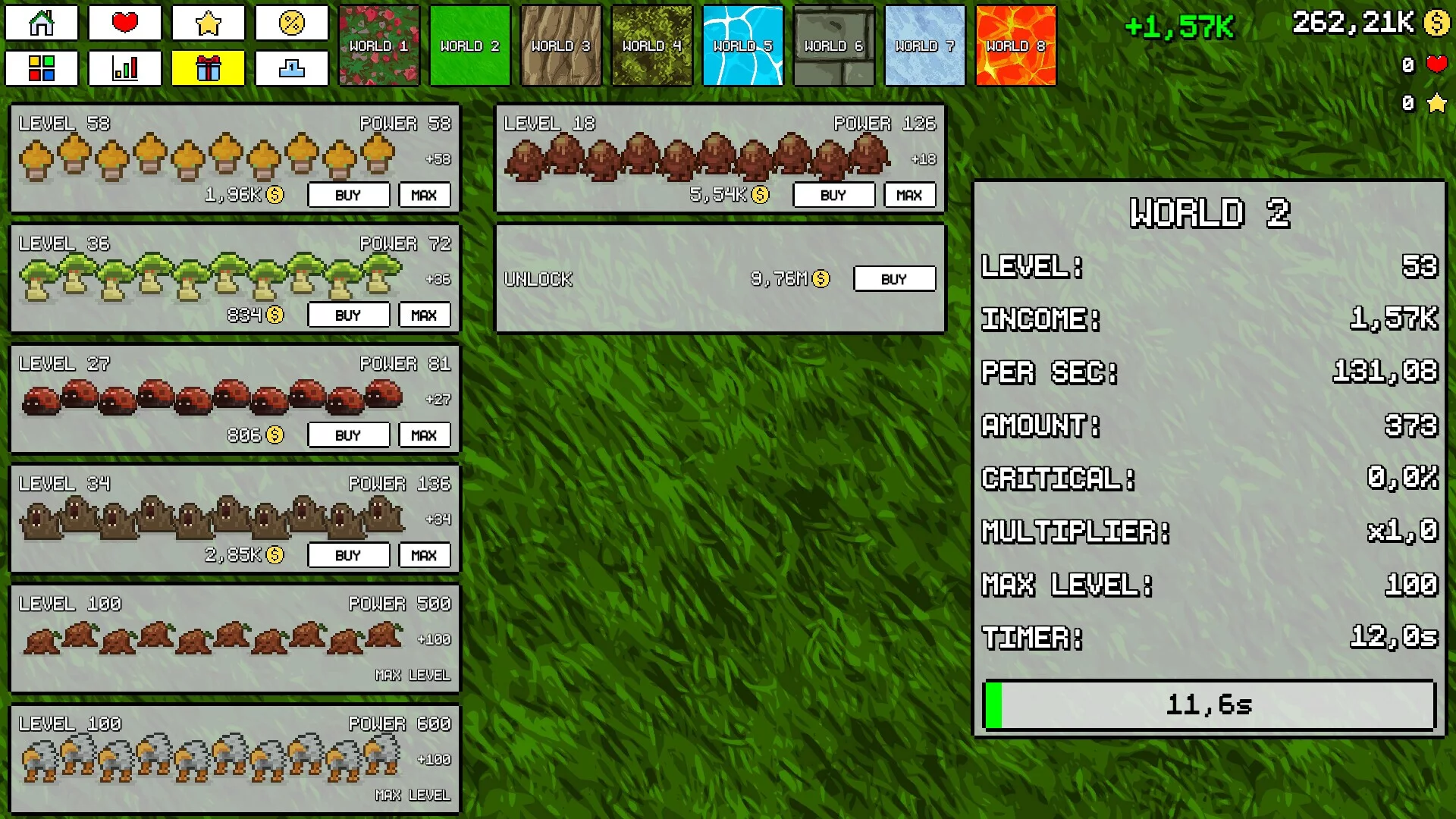 Изображение игры: Idle Worlds