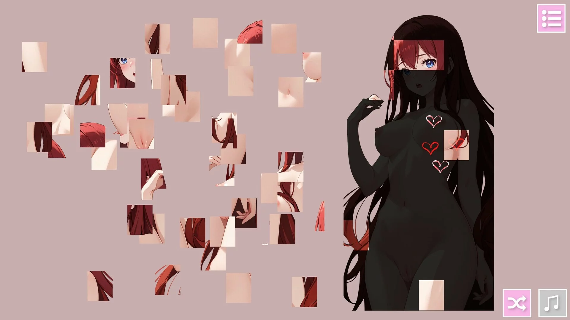 Изображение игры: Sexy Anime Puzzle Game - A Hentai Girl Puzzle Adventure