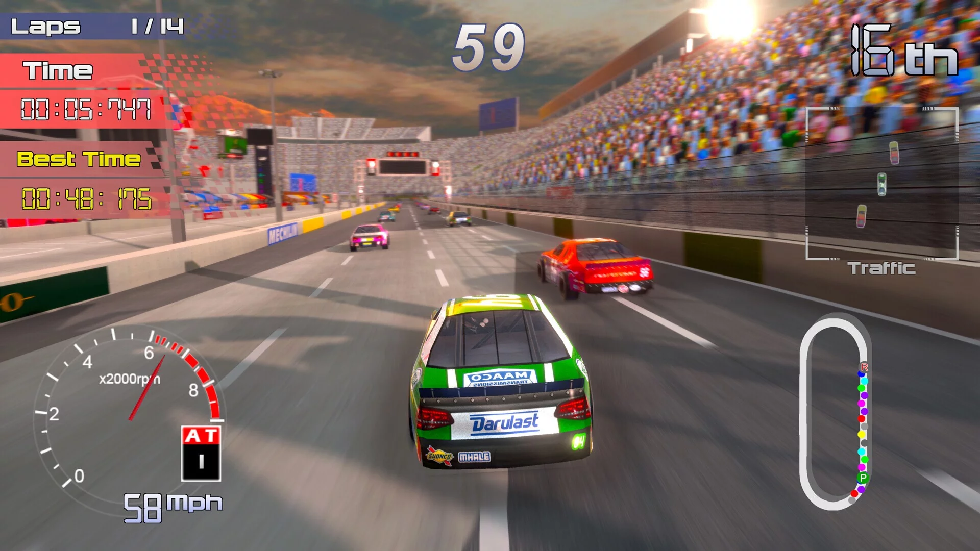 Изображение игры: Speedway Racing