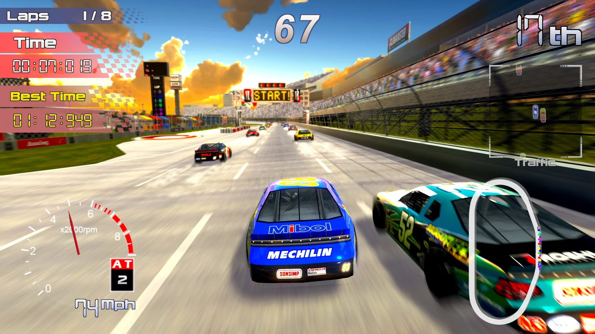 Изображение игры: Speedway Racing
