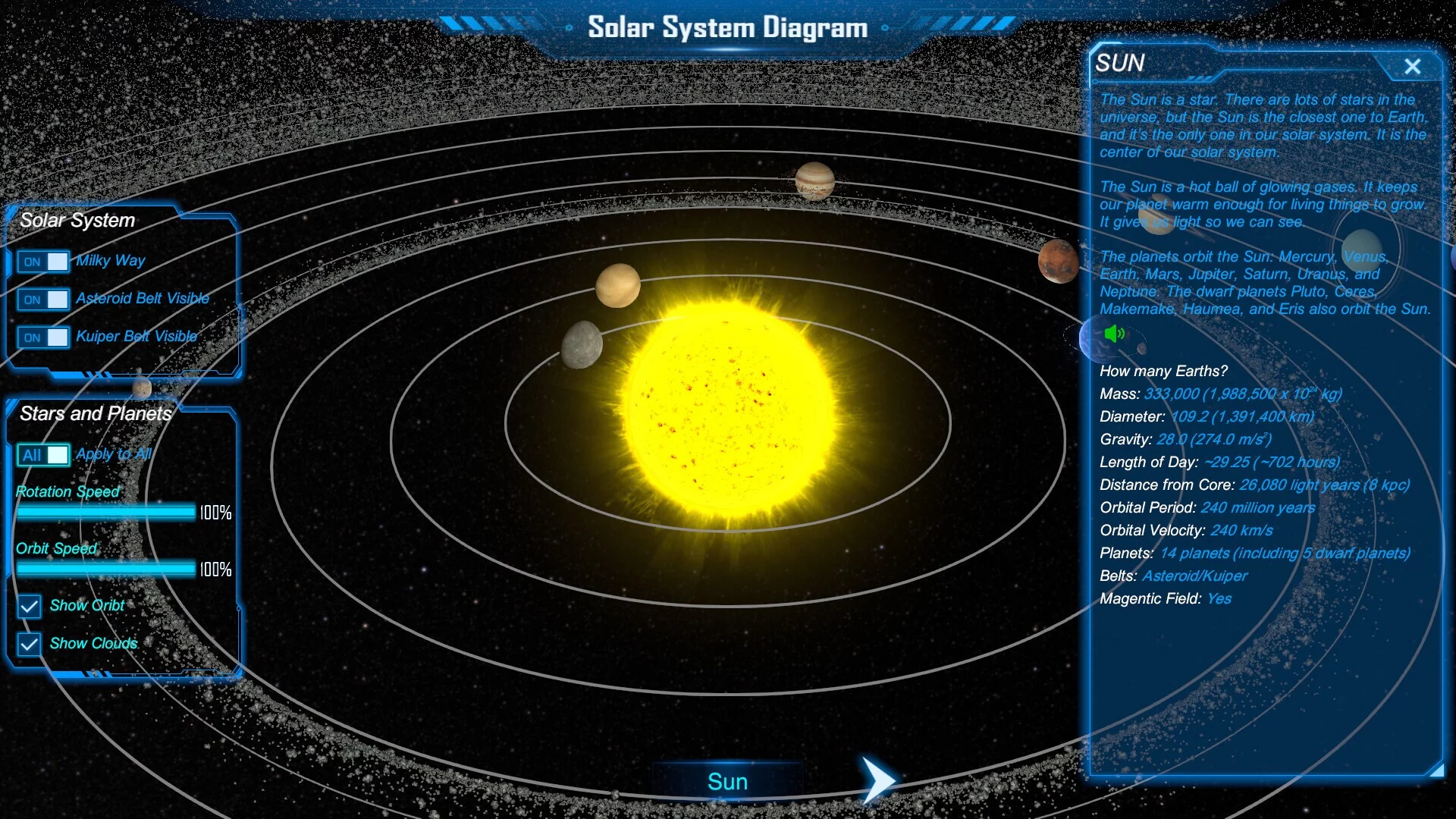 Изображение игры: Solar Systems For Kids