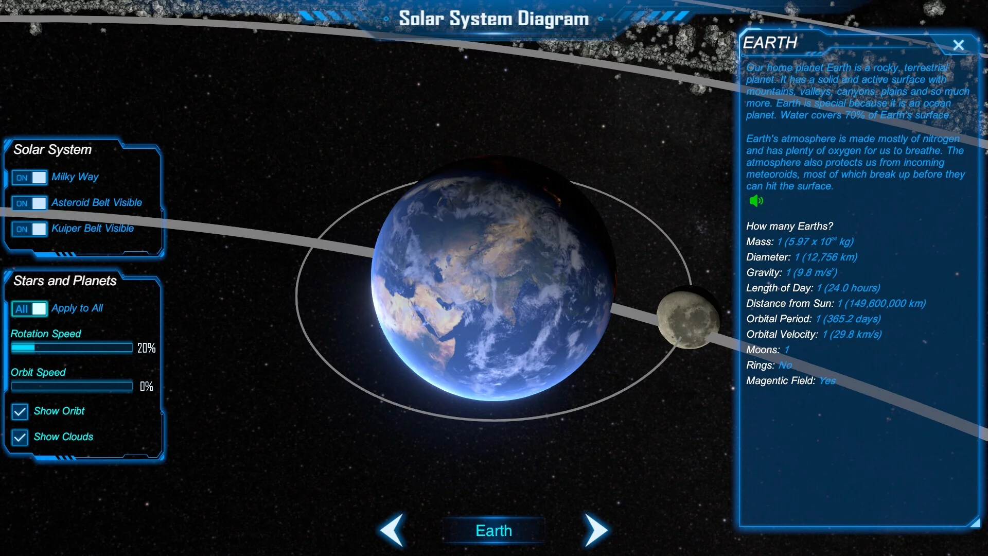 Изображение игры: Solar Systems For Kids