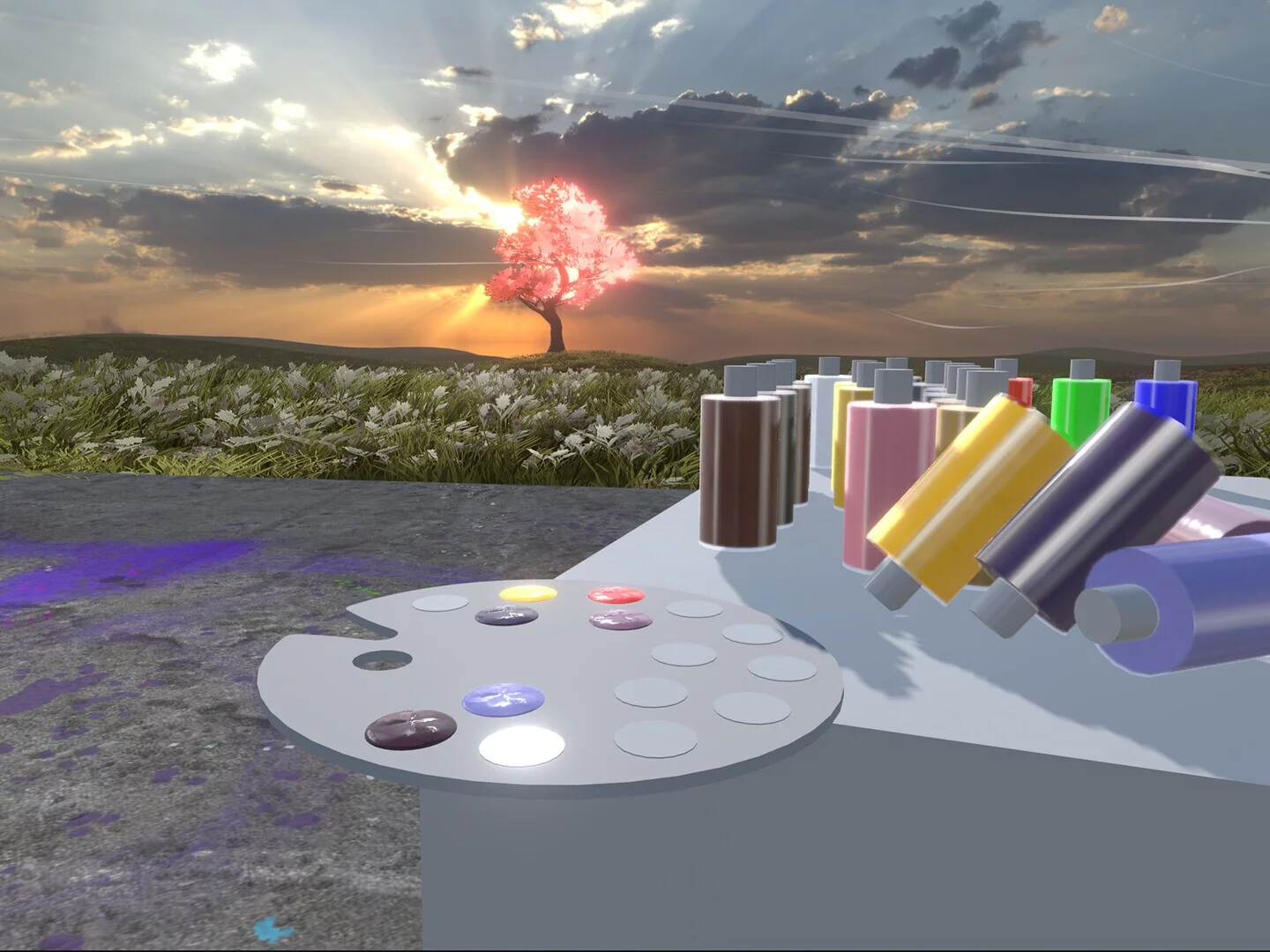Изображение игры: V-Art- VR Painting Studio
