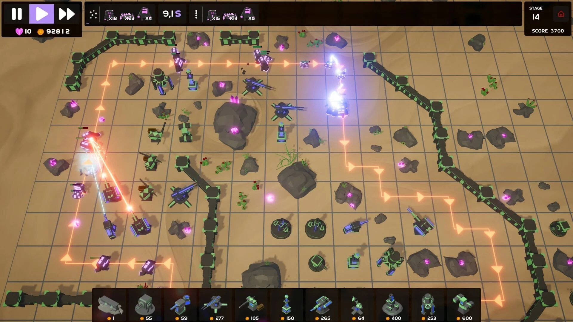 Изображение игры: Crystal Tower Defense