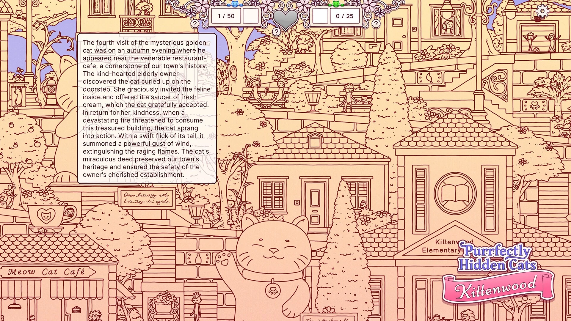 Изображение игры: Purrfectly Hidden Cats - Kittenwood