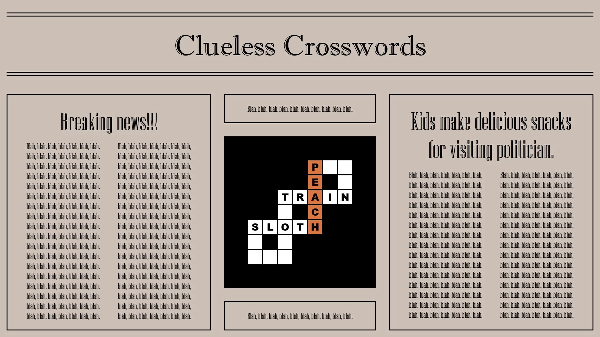 Изображение игры: Clueless Crosswords