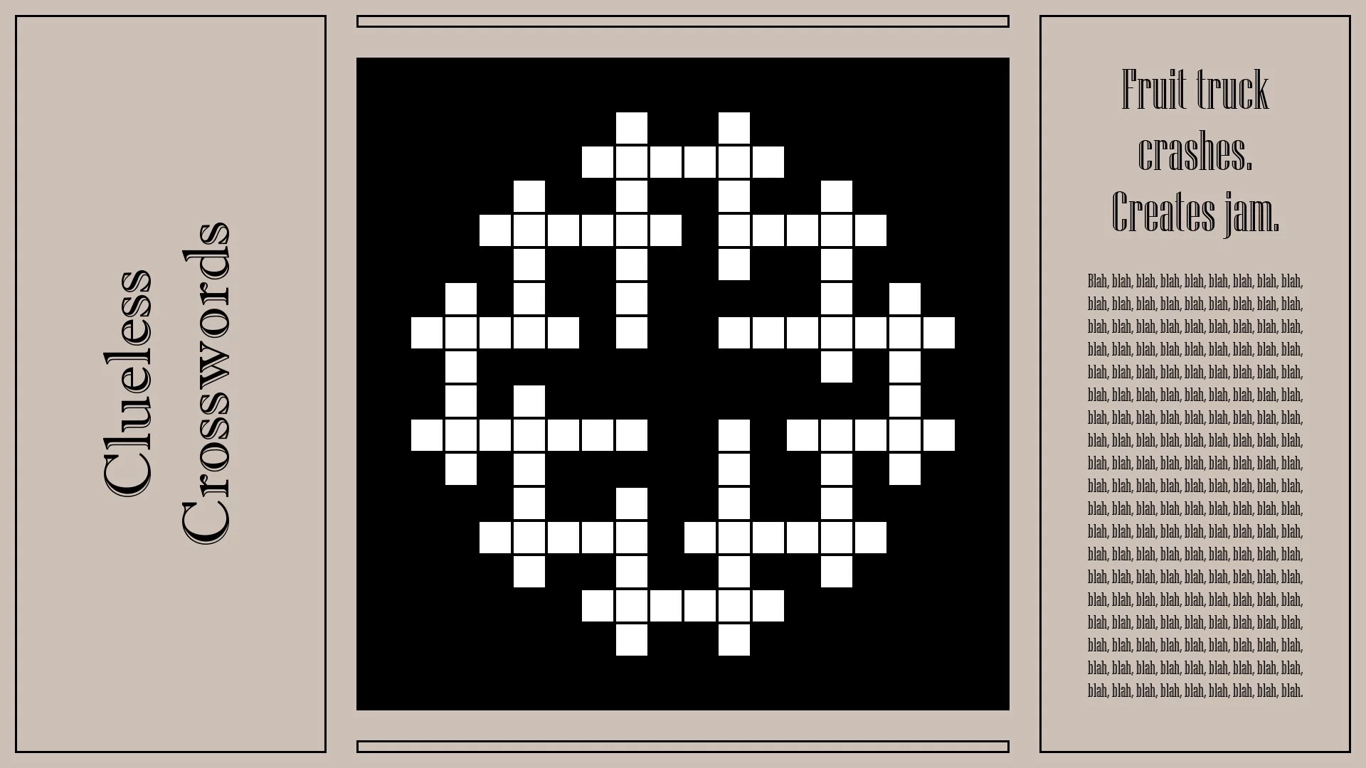 Изображение игры: Clueless Crosswords
