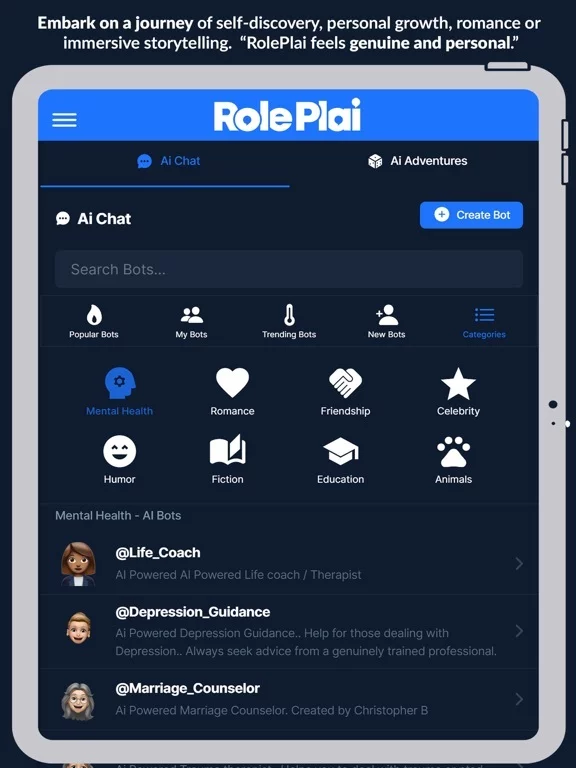 Изображение игры: RolePlai - Ai Chat Bot