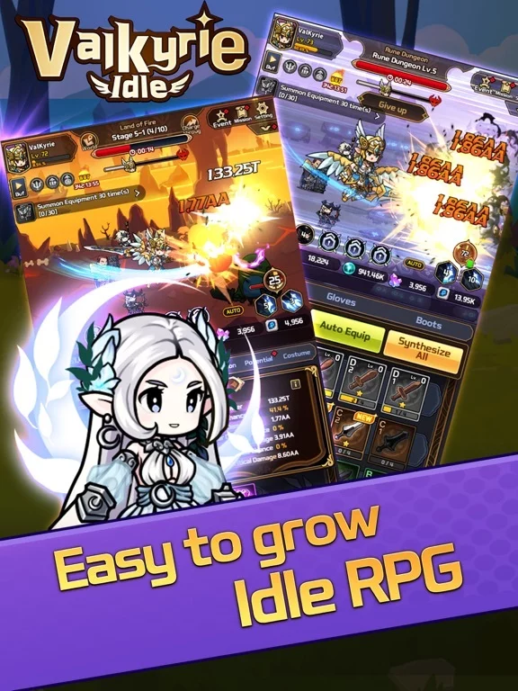 Изображение игры: Valkyrie Idle