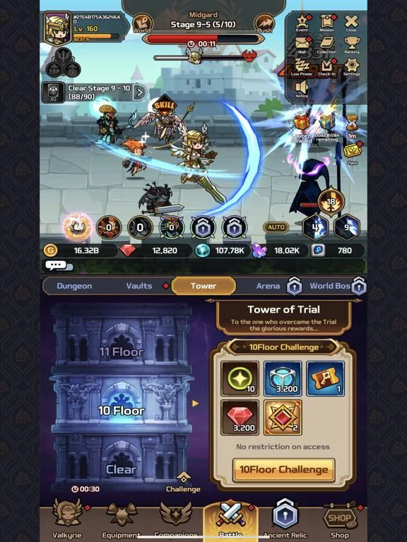 Изображение игры: Valkyrie Idle