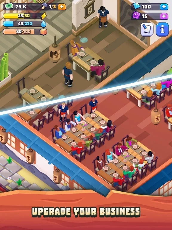 Изображение игры: Sushi Empire Tycoon—Idle Game