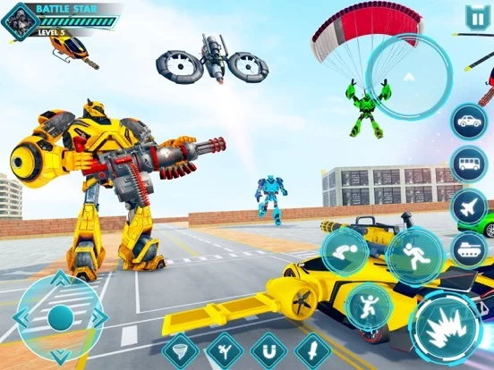 Изображение игры: Car Crash: Robot bus simulator
