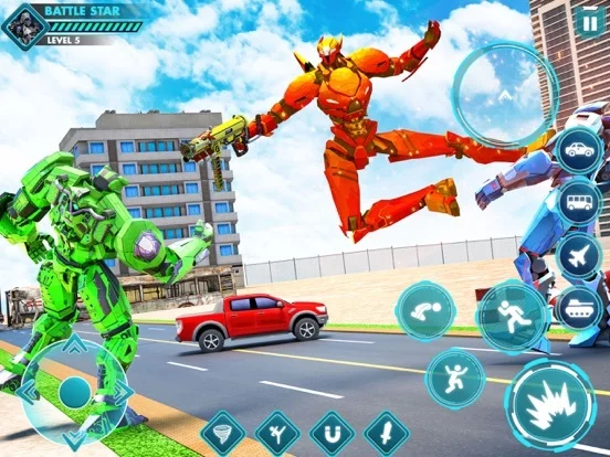 Изображение игры: Car Crash: Robot bus simulator