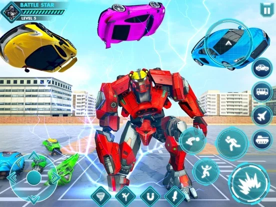 Изображение игры: Car Crash: Robot bus simulator