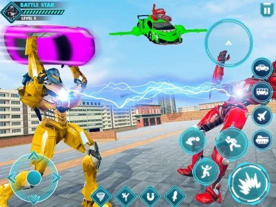 Изображение игры: Car Crash: Robot bus simulator