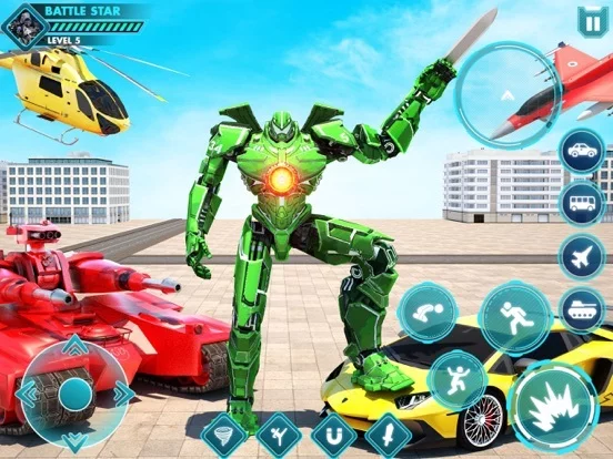 Изображение игры: Car Crash: Robot bus simulator