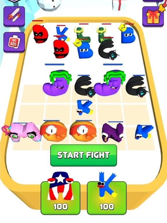 Изображение игры: Alphabet Fusion Merge Monster