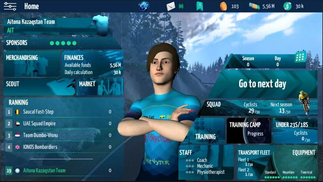 Изображение игры: Live Cycling Manager 2023