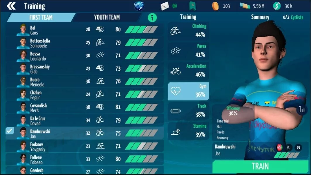 Изображение игры: Live Cycling Manager 2023