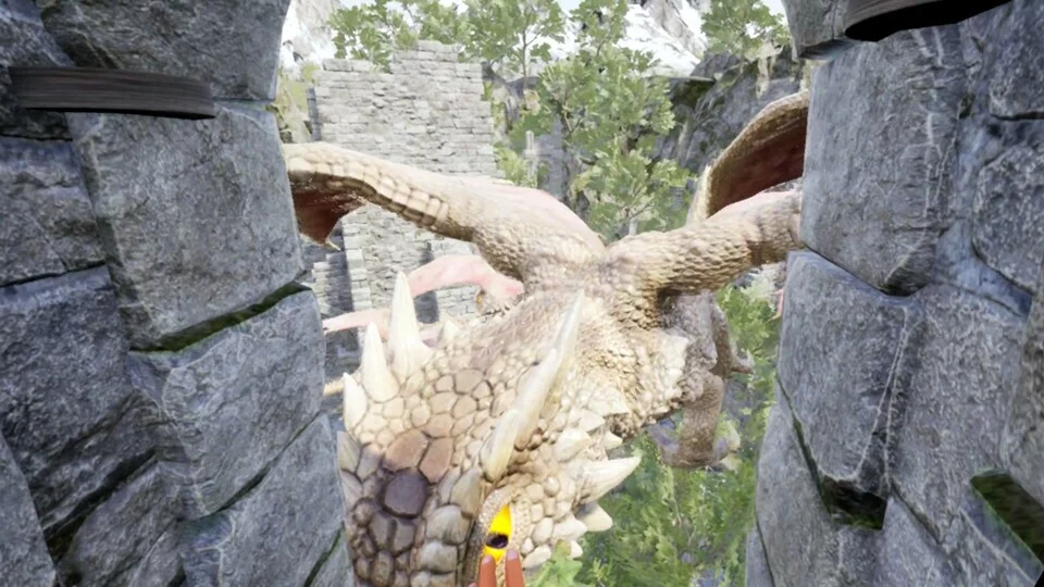 Изображение игры: VR Pterosaur Rock Climbing