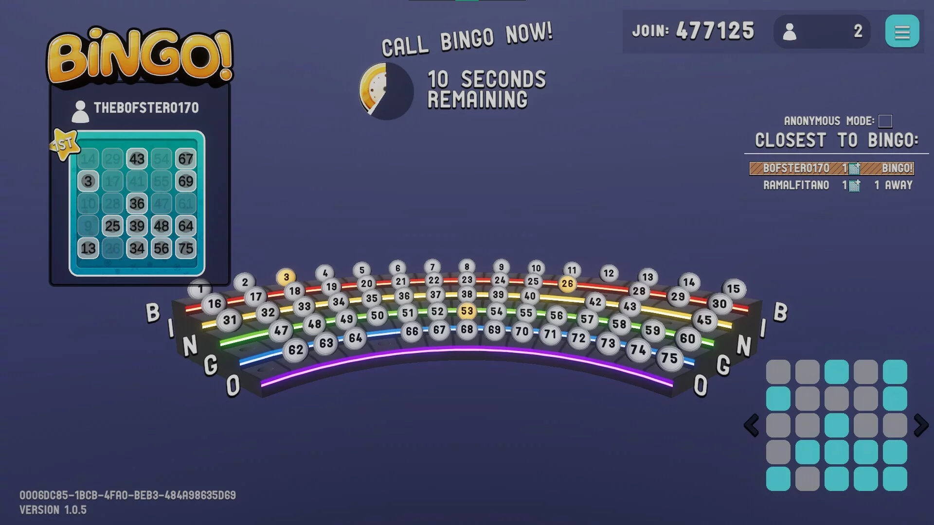 Изображение игры: The Bingo Room