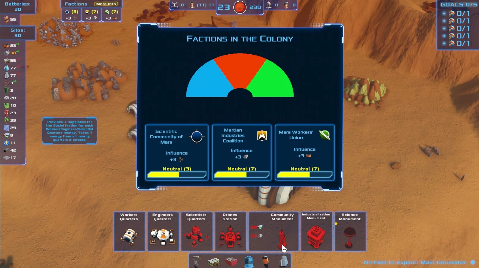Изображение игры: Citizens: On Mars - Prologue