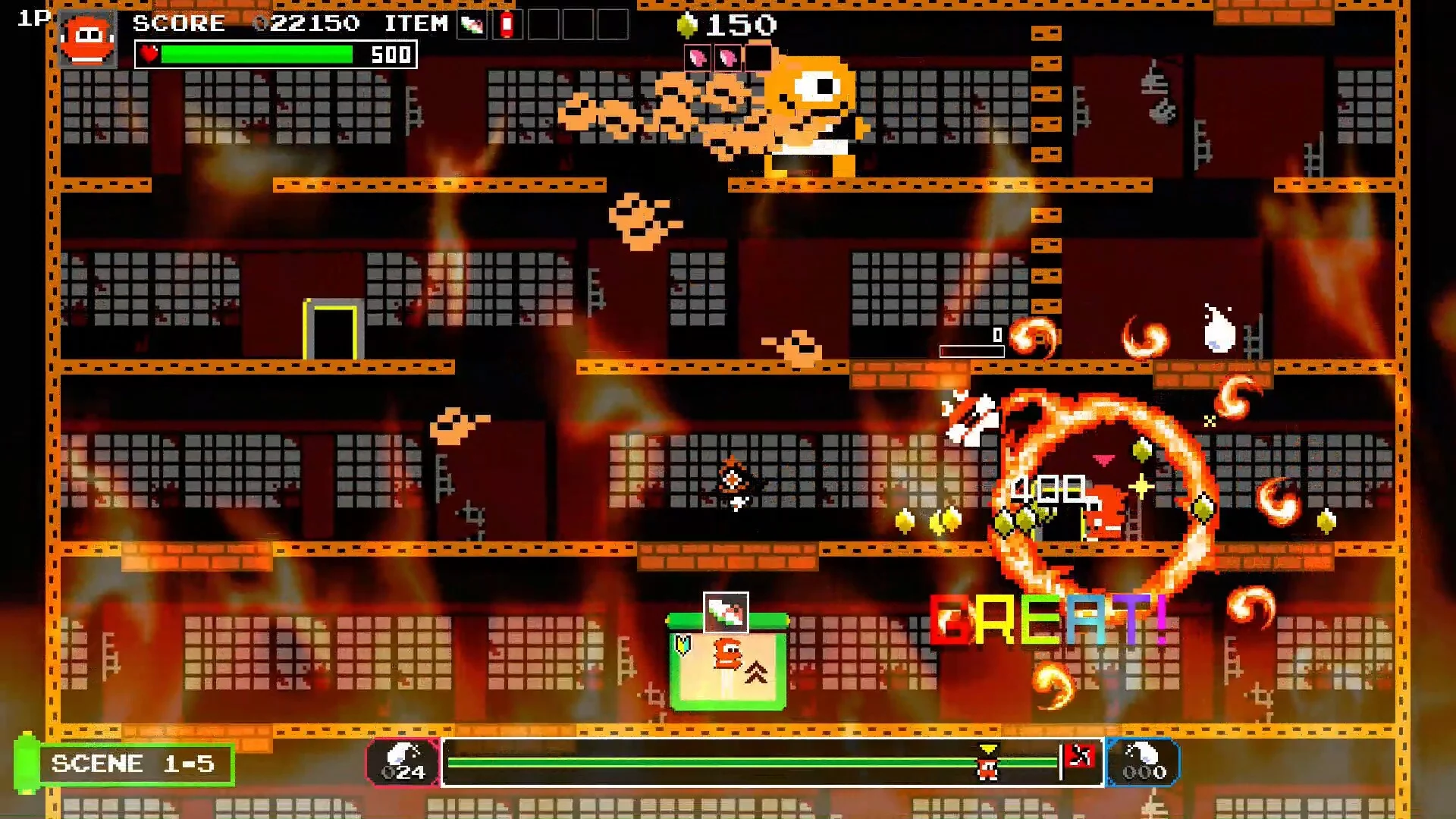 Изображение игры: Ninja JaJaMaru: The Great Yokai Battle + Hell