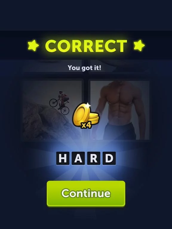 Изображение игры: 4 Pics 1 Word