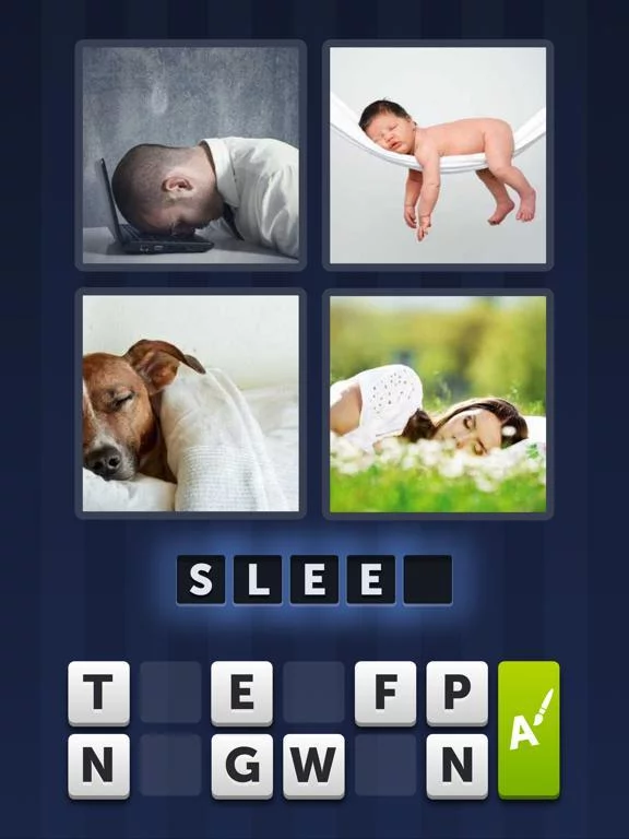 Изображение игры: 4 Pics 1 Word