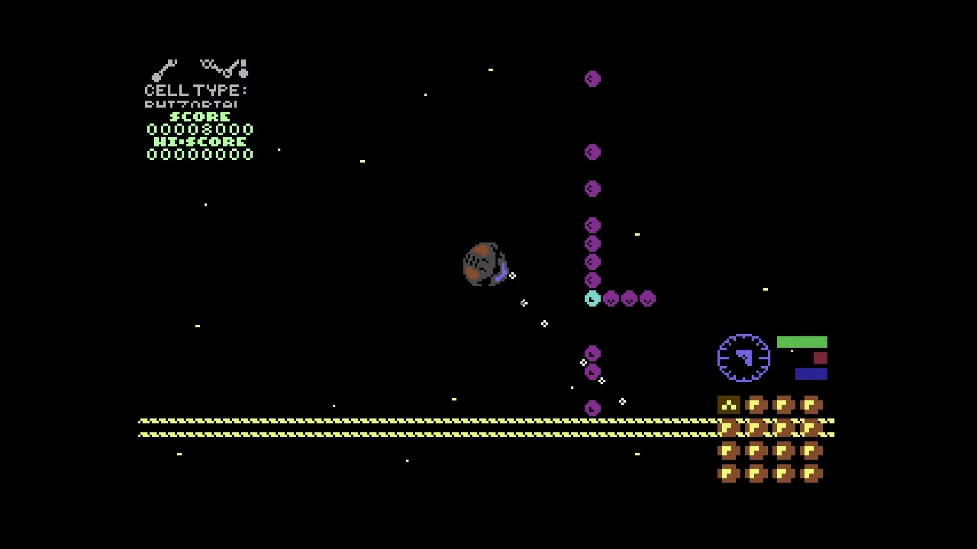 Изображение игры: Mutants (C64/Amstrad/Spectrum)