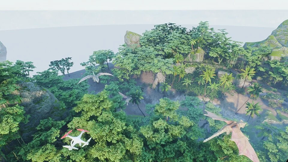 Изображение игры: Dinosaur Land Aerial Photograph