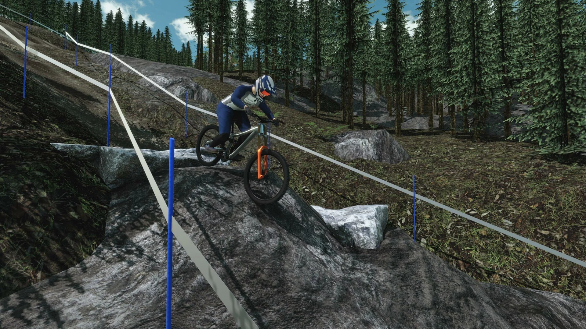 Изображение игры: Downhill Pro Racer