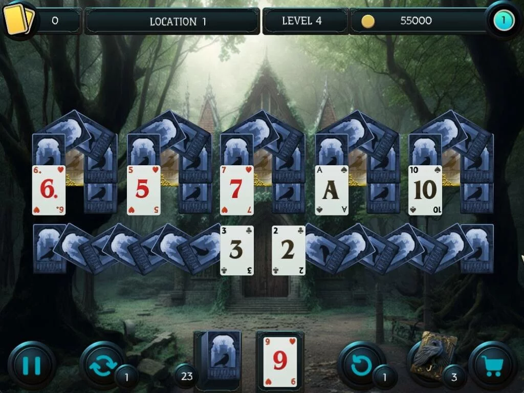 Изображение игры: Mystery Solitaire. The Black Raven 5