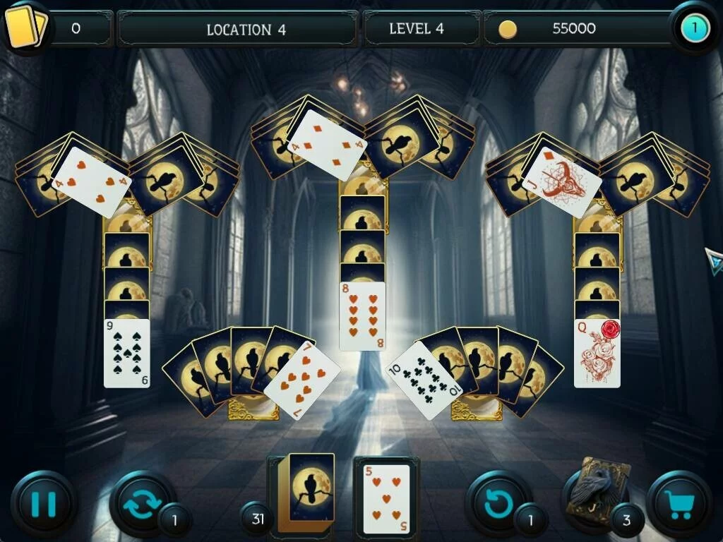 Изображение игры: Mystery Solitaire. The Black Raven 5