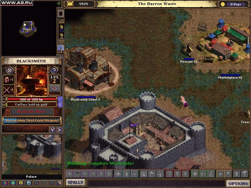 Изображение игры: Majesty: The Fantasy Kingdom Sim (2000)