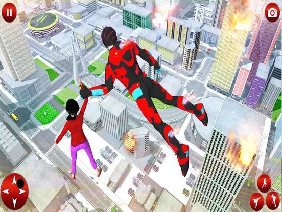 Изображение игры: Super Rope Hero:City in Danger