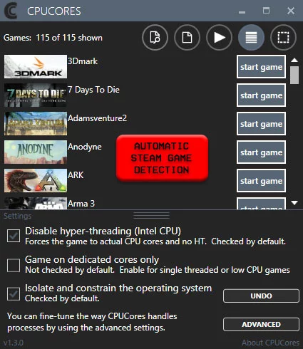 Изображение игры: CPUCores :: Maximize Your FPS