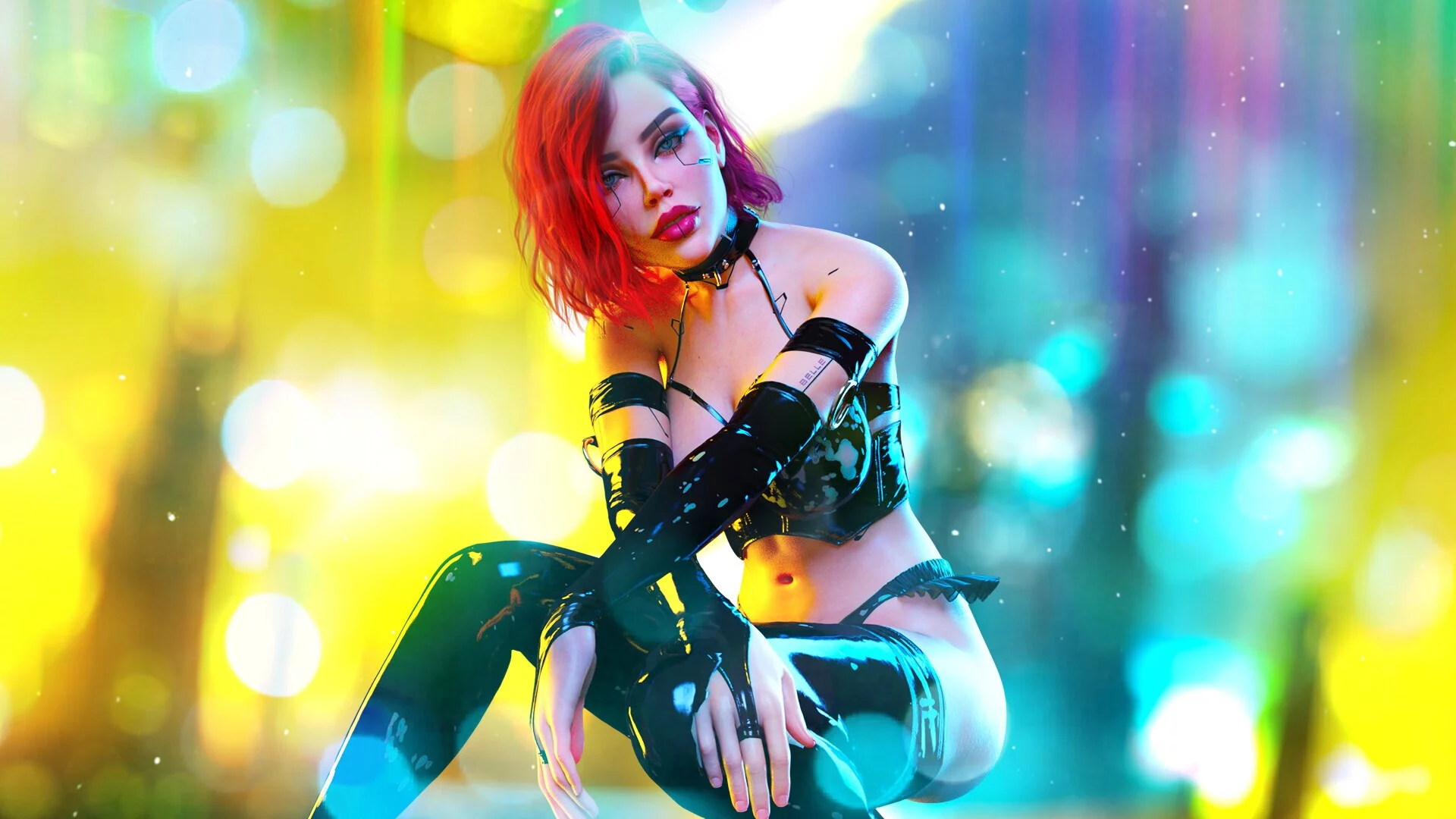 Изображение игры: Sexy Cyberpunk Puzzle