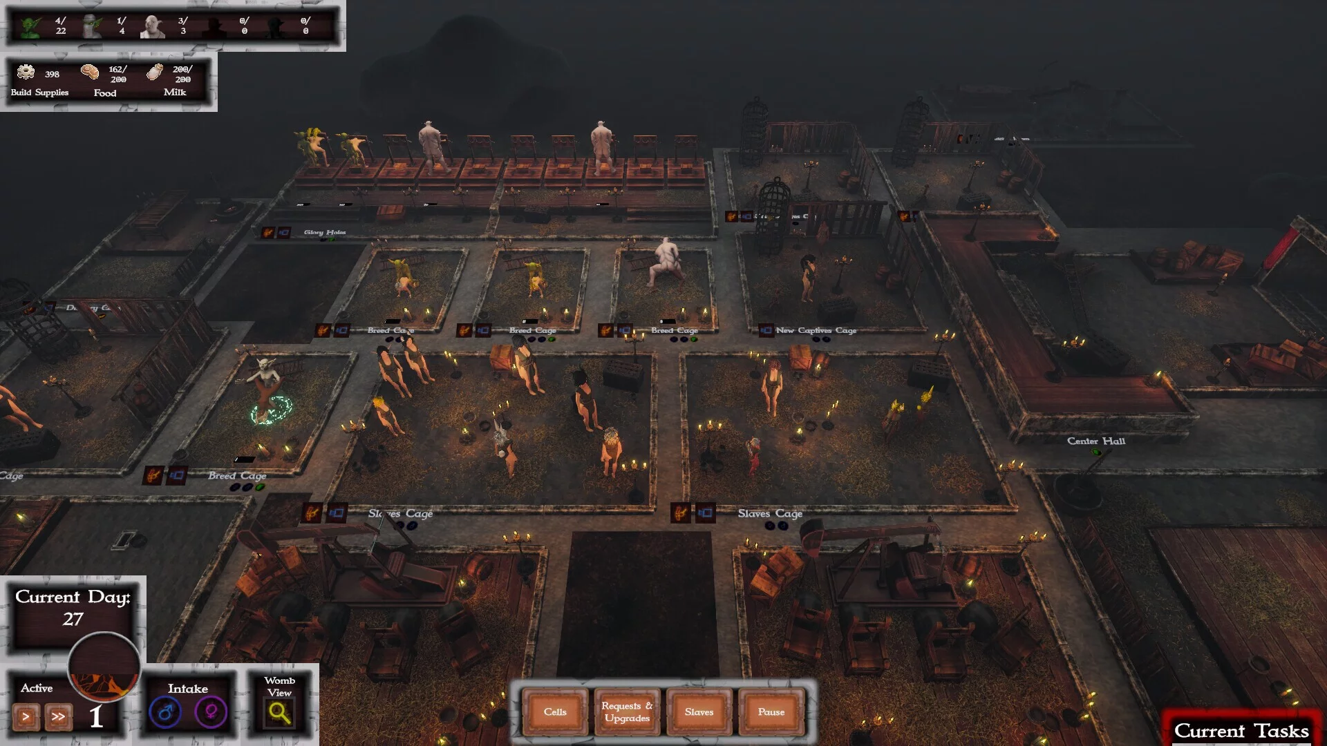 Изображение игры: Goblin Lord wants me to become a Virgin Wizard by Managing The Brothel!?